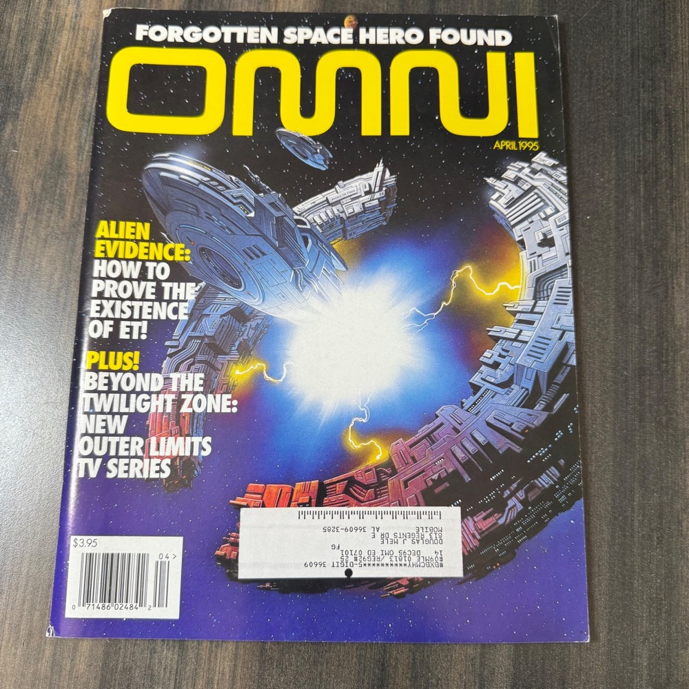 Omni Magazine April 1995 Forgotten Space Hero Alien Evidence Outer Limits TV